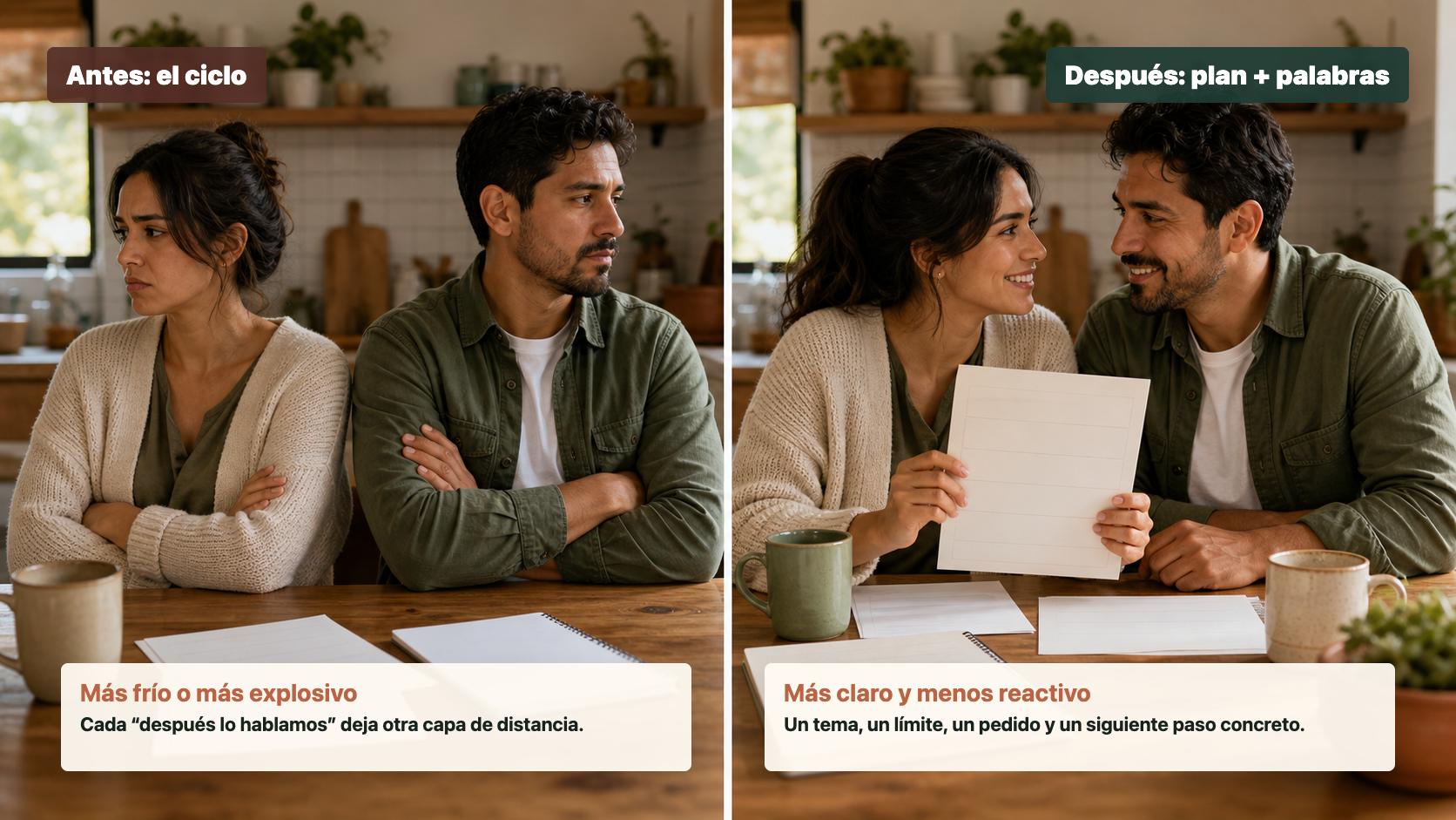 Rompe el Ciclo: Guiones + Plan de 7 Días para Dejar de Repetir Discusiones